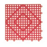 San Jamar&reg; 12"x12" Red Versa-Mat&reg;