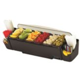 San Jamar&reg; The Dome&reg; Black Garnish Center