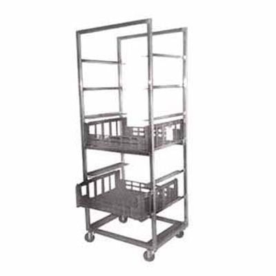 Mobile Crisping Produce Cart, 33-1/2 x 29 x 79