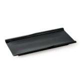 G.E.T. Black Elegance&trade; 9-1/4 x 4-1/4" Rect. Melamine Plate
