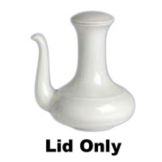 Steelite Rene Ozorio Aura Asian White Lid for 4.5 Oz Soy Sauce Pot