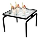 Gourmet Display&reg; Strata Metal Stand With 9 Hole Cone Holder Tray