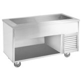 Randell&reg; Refrigerated 4 Pan Size Open Base Cold Food Table