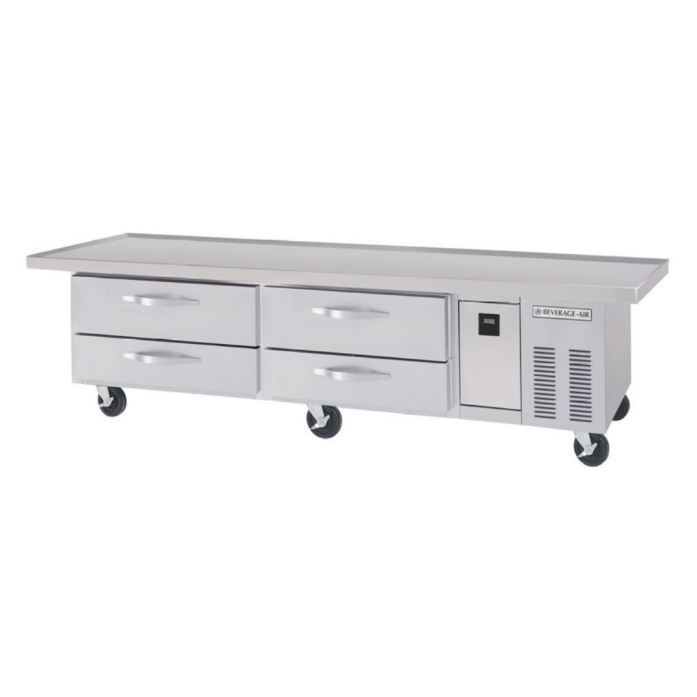 Beverage-Air 96" Stainless Steel 4-Drawer Worktop Cook Stand