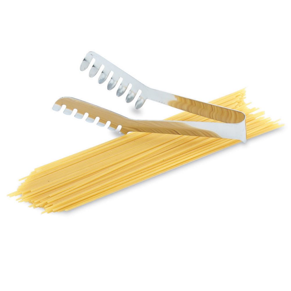 Mirror Finish S/S Spaghetti Tong, 8"
