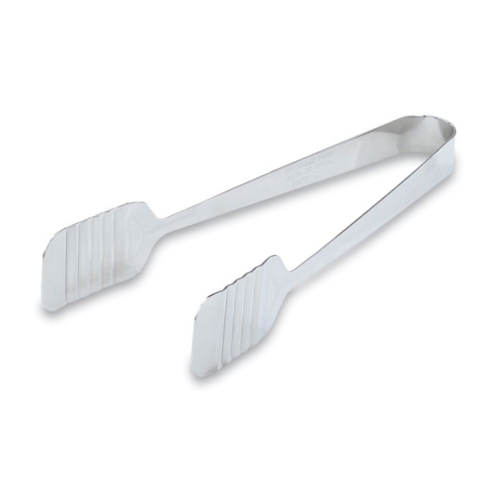 Mirror Finish S/S Tender-Touch Pastry Tong, 9-1/4"