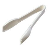 Carly&reg; Salad Tongs, White, 6-1/4"