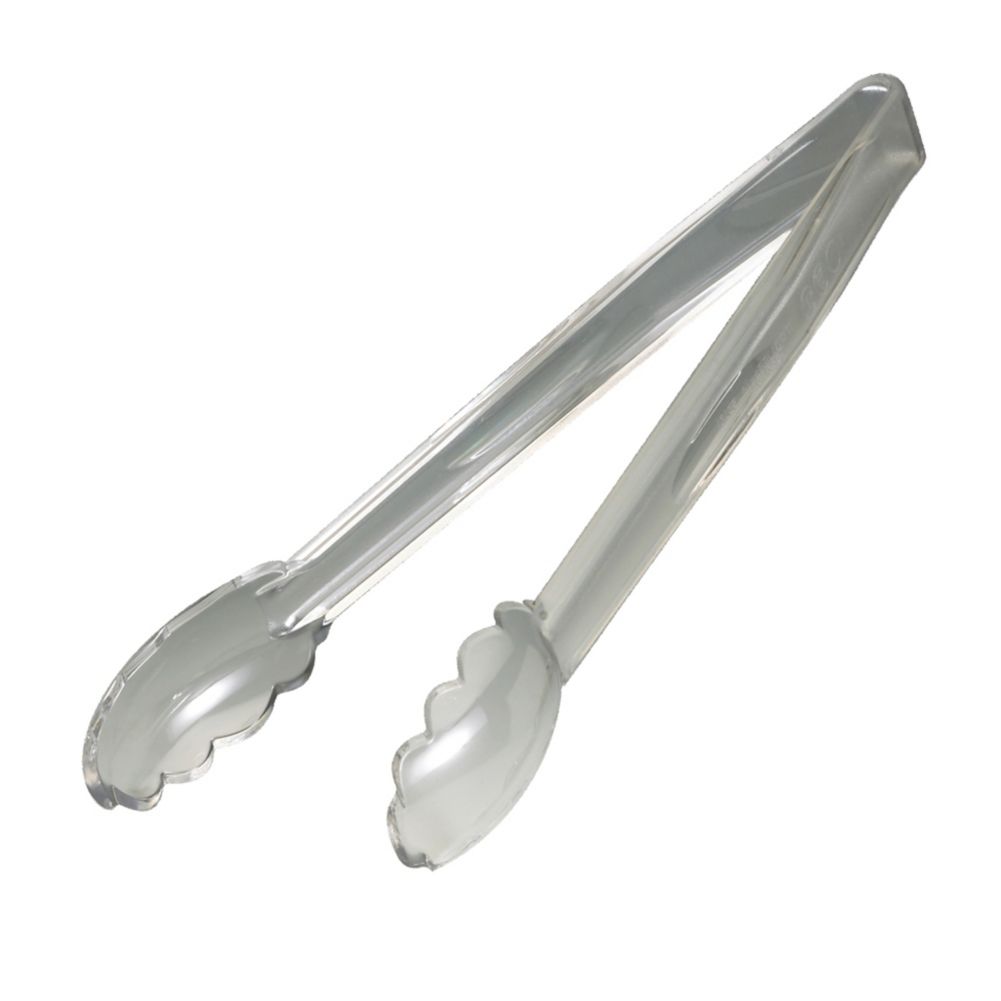 Cambro Clear Camwear&reg; Scalloped 12" Tongs