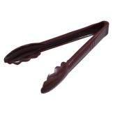 Carly&reg; Scalloped Utility Tongs, Brown, 9"