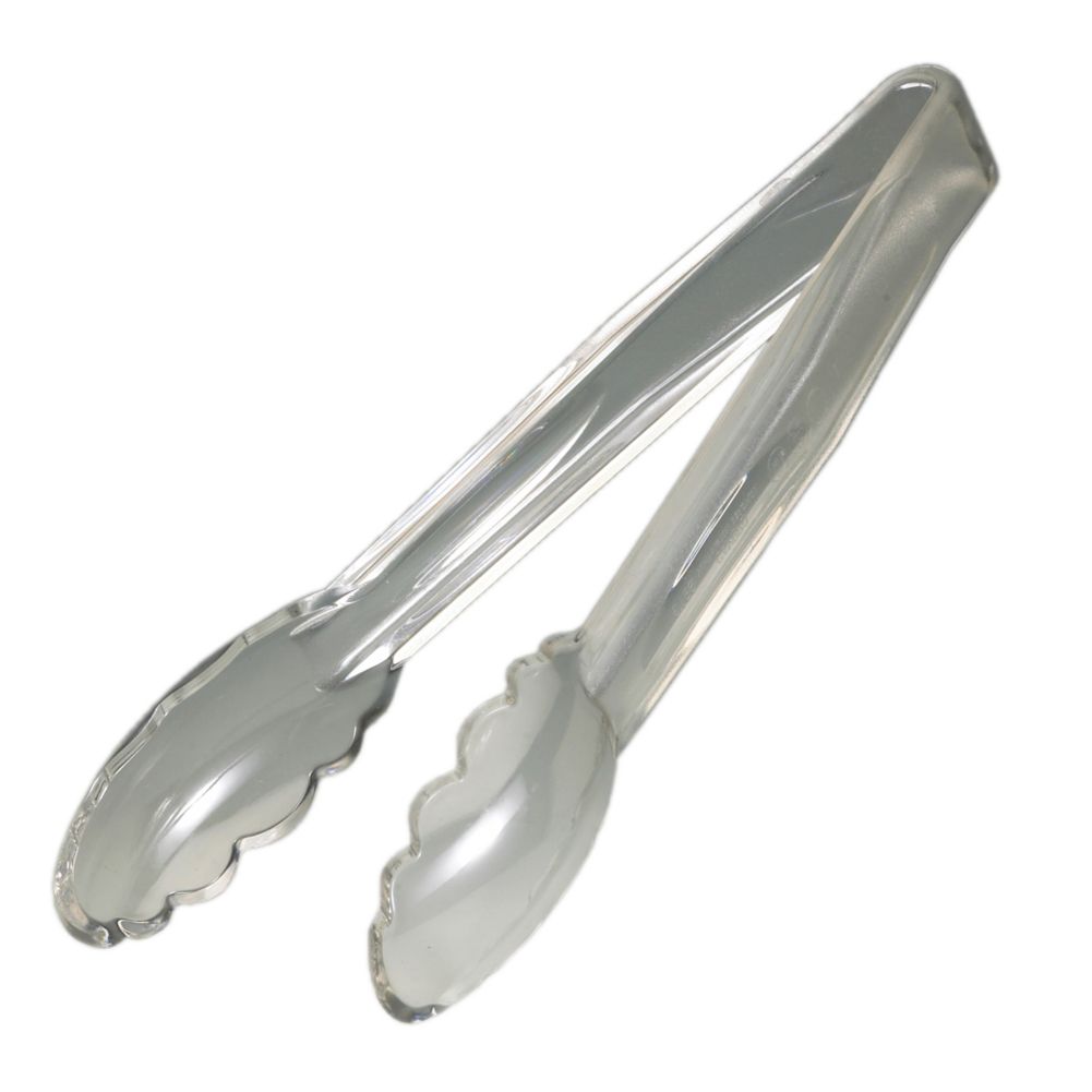 Cambro Clear Camwear&reg; Scalloped 9" Tongs