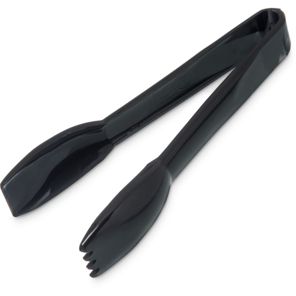 Carlisle Carly&reg; Black 6" Salad Tongs