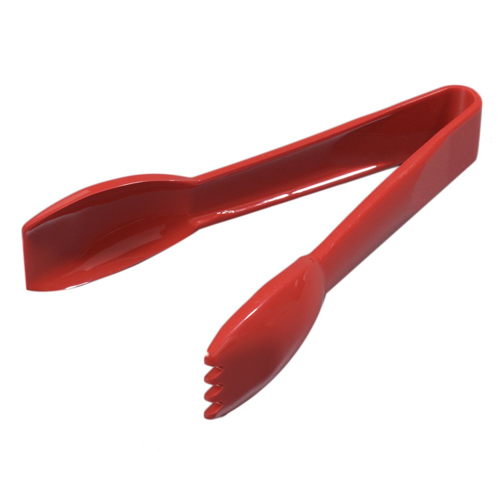 Carly&reg; Salad Tongs, Red, 6-1/4"
