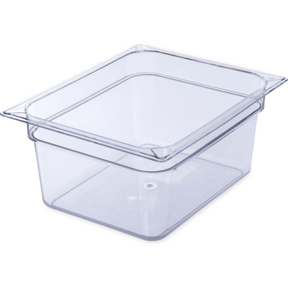 Carlisle&reg; Top Notch&reg; Clear Half Size 6" Deep Food Pan