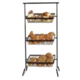Black 3 Level Stand w/3 Baskets