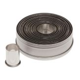 Ateco S/S 11-Piece Plain Edge Round Biscuit Cutter Set