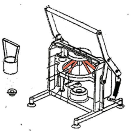 Le-Jo Replacement 24-Section Blade Assembly for Onion Tamer