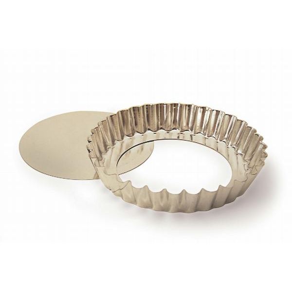 Matfer Bourgeat Tin Plate Fluted Tart Mold w/ Removable Bottom