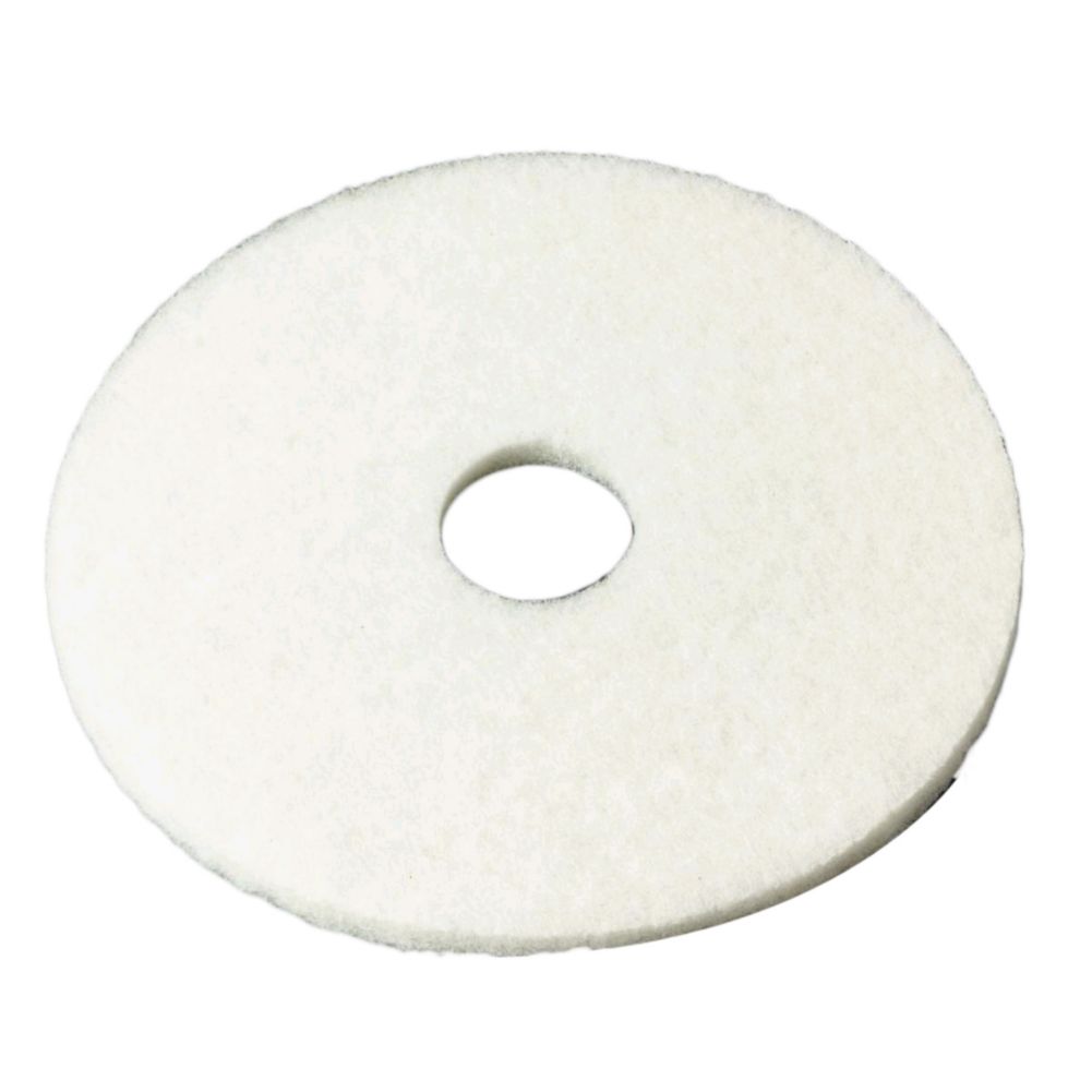 3M&trade; 16" White Super Polish Floor Pad 4100