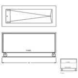 Randell&reg; Ranserve 5 Pan Size Open Base Cold Food Table