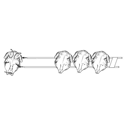 Alto-Shaam&reg; Stainless Steel Piercing Spit f/ Rotisserie AR-7E