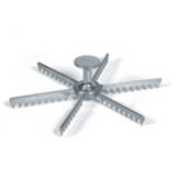 Browne Foodservice Cast Aluminum Six-Cut Pie Marker