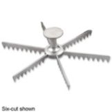 Browne Foodservice Cast Aluminum Five-Cut Pie Marker