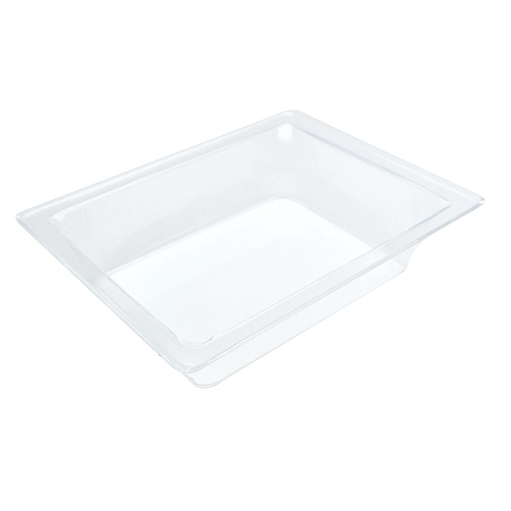 Delfin 12" x 10" Clear Rectangular Ice Bowl