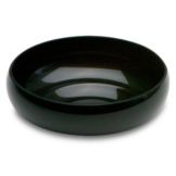 Delfin 1 Qt. Black Round Traditional Bowl