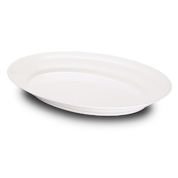 Delfin 3.5 Qt. White Oval Aegina Bowl
