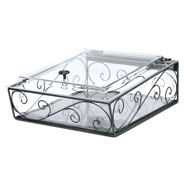 Delfin 19" x 16" Black Santa Fe Counter Top Display