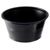Fabri-Kal 2 Oz Disposable Black Ramekin