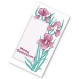 Dinex&reg; Iris Garden Cranberry Patient Menu / Case of 2000