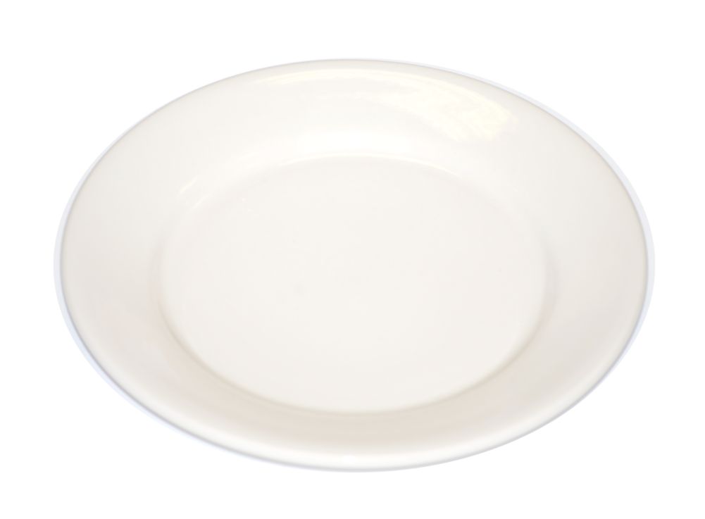 Undecorated Rolled Edge 9-3/4" Plate