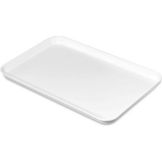 Carlisle Fiberglass Market Tray, White, 12" X 18"
