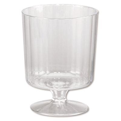 Plastic Fluted Wine Cup, 5 oz
