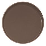 Cambro Brown Round Non-Skid Polytread&reg; Tray, 14"