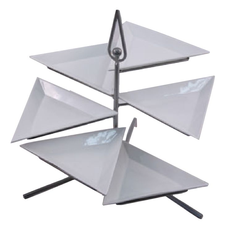 Dover Metals Steel Plate Stand w/ Six 12" Triangular Plates