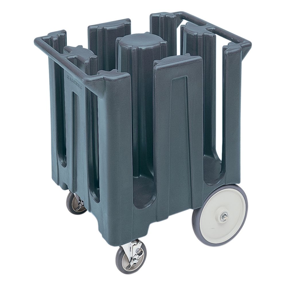 Cambro Granite Gray Fixed 4-Column Dish Caddy