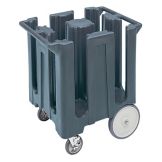 Cambro Granite Gray Fixed 4-Column Dish Caddy