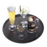 Cambro Tavern Tan Round 11" Camtread&reg; Tray
