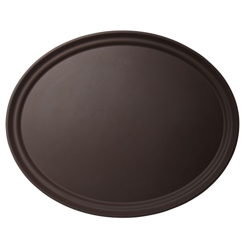 Cambro Tavern Tan Oval Camtread&reg; Tray