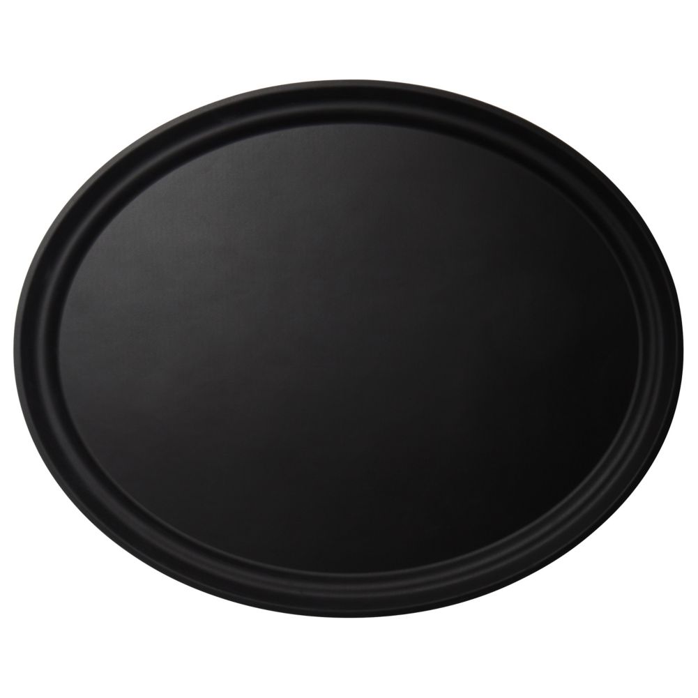Cambro Black Oval Camtread&reg; Tray