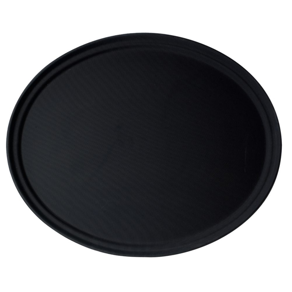 Cambro Black Oval Camtread&reg; Tray