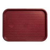 Carlisle&reg; Cafe Standard Tray, Burgundy