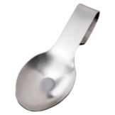 Brushed Stainless Spoon Rest, 9" L x 3&frac34;" W
