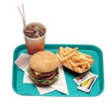 Cambro Teal Fast Food Tray