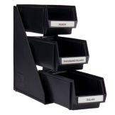 Traex&reg; Black 3 Tier Self Serve System With Clips