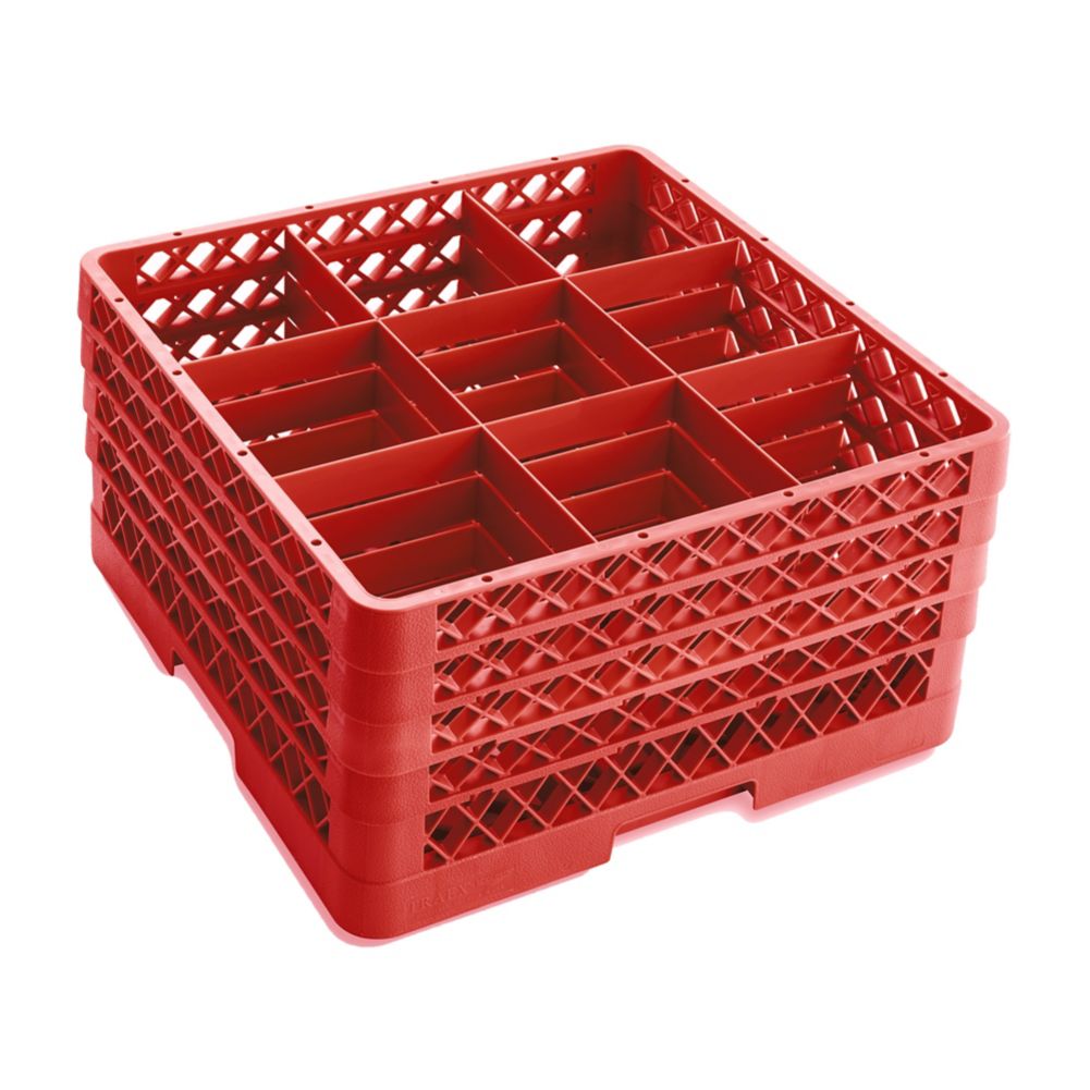 Traex&reg; Red 9 Compartment 4 Extender Glass Rack