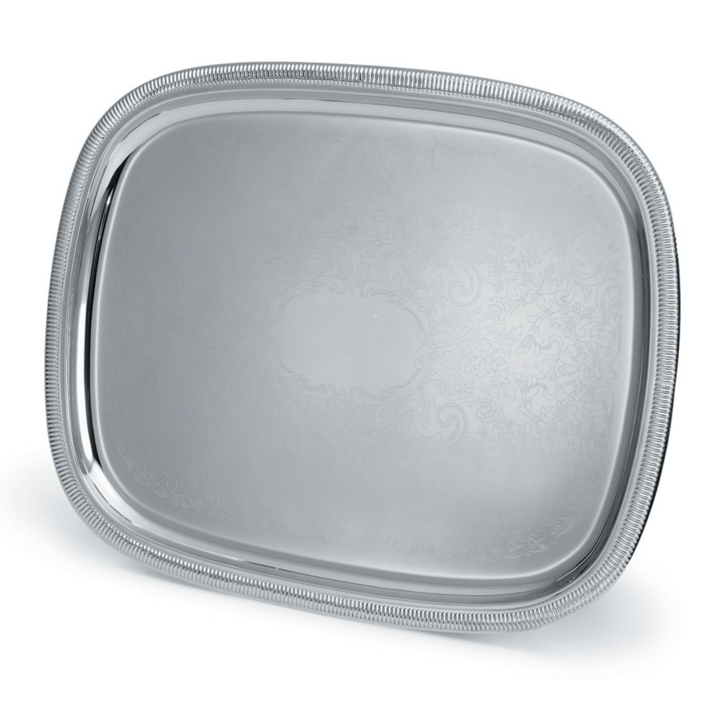 Elegant Reflections S/S 17 x 13" Serving Tray w/o Handles