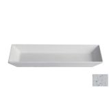 Bugambilia Large Deep Rectangular Buffet Platter, Marble White
